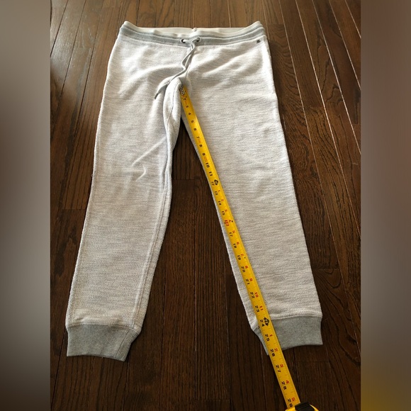 American Eagle Women’s L Light Heathered Gray Textured High-Rise Sweatpants EUC! - Picture 7 of 12